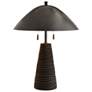 2_Arteriors Fender Lava Stone Lamp Black