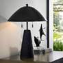 1_Arteriors Fender Lava Stone Lamp Black