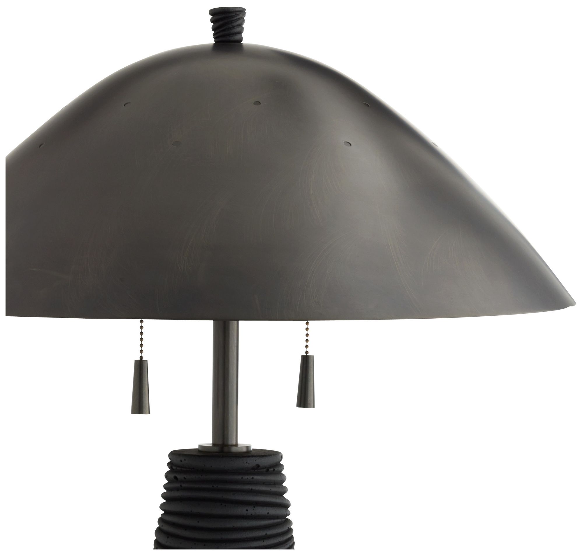 Image 4 Arteriors Fender Lava Stone Lamp Black more views