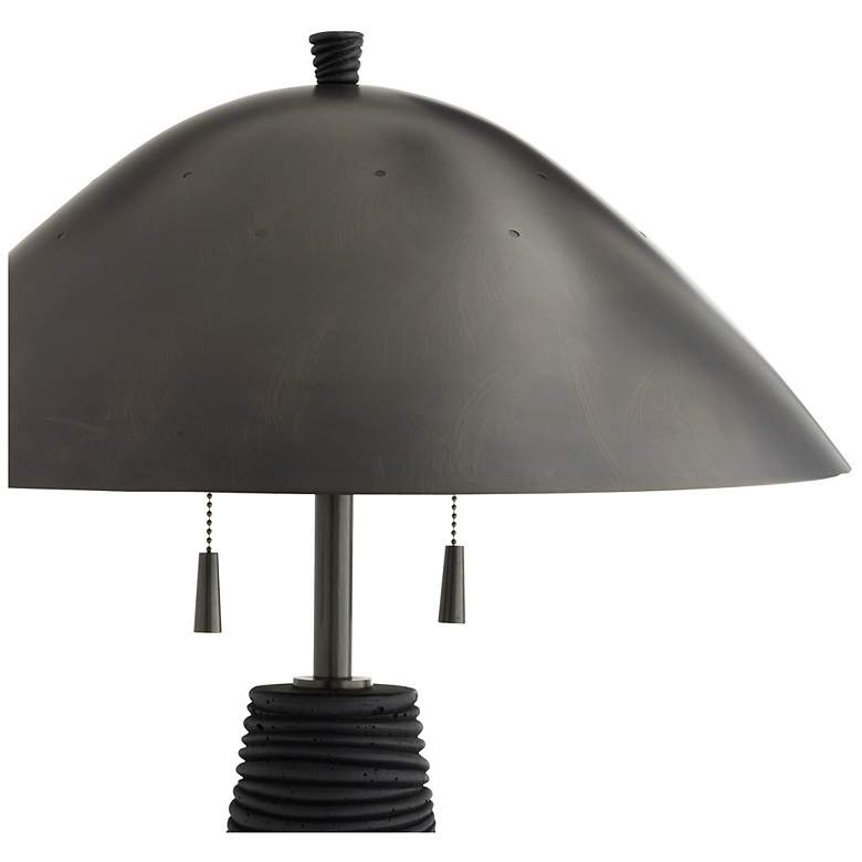 Image 4 Arteriors Fender Lava Stone Lamp Black more views