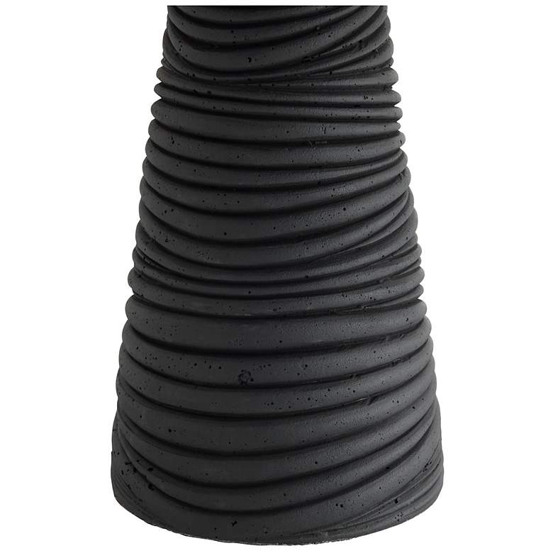 Image 6 Arteriors Fender Lava Stone Lamp Black more views