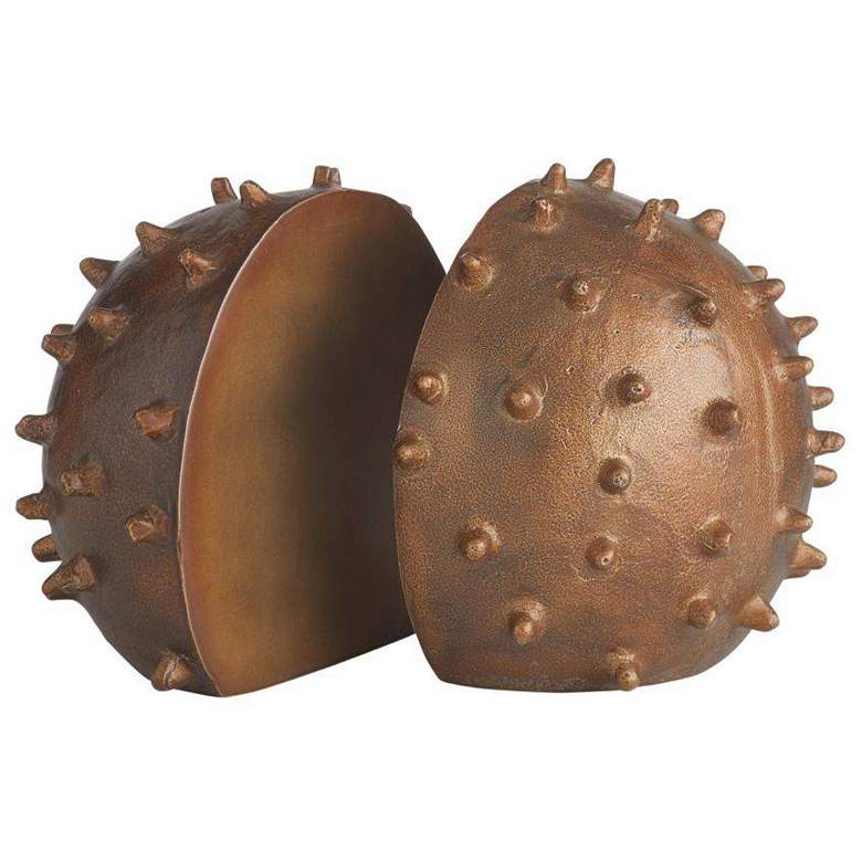 Image 1 Arteriors Fenwick Bookends Dark Antique Brass