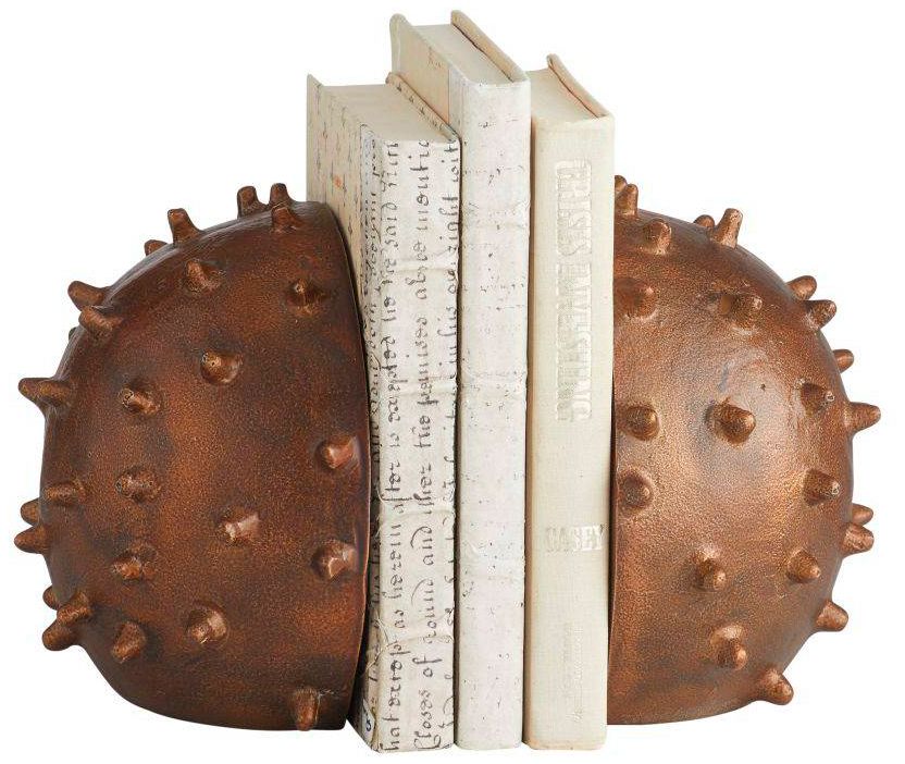 Image 2 Arteriors  Fenwick Bookends Dark Antique Brass more views