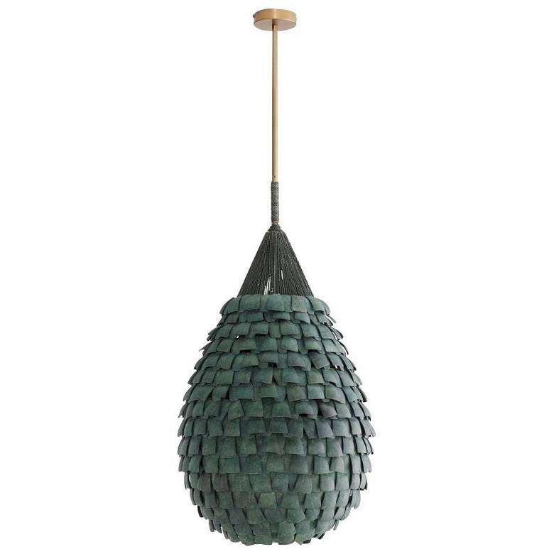Image 3 Arteriors  Ferndale Pendant 20" Eucalyptus Stain more views