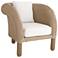Arteriors Fielder Outdoor Lounge Chair Pearl Outdoor Performance Boucle