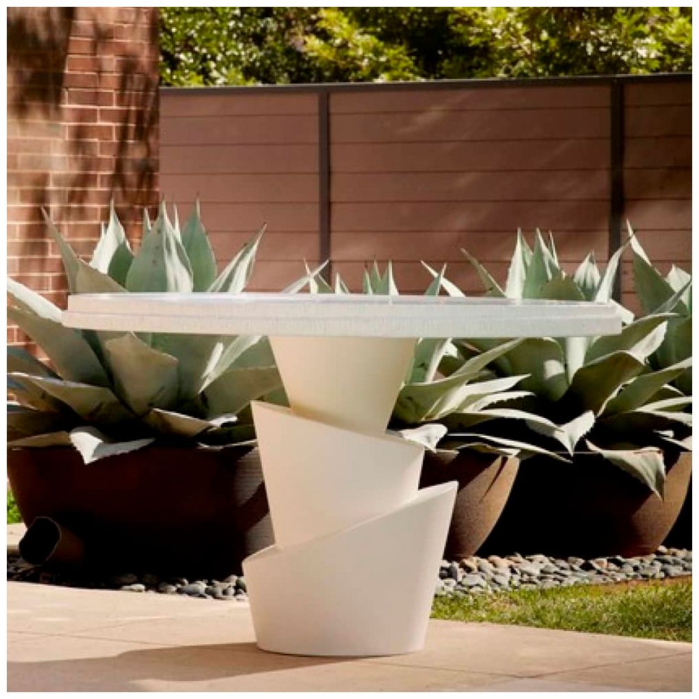 Arteriors  Figueroa Outdoor Entry Table Ivory