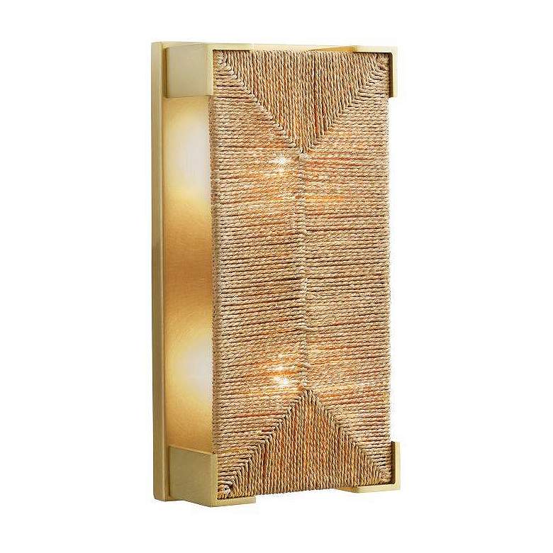Image 2 Arteriors Finnegan Sconce 16" Natural Antique Brass