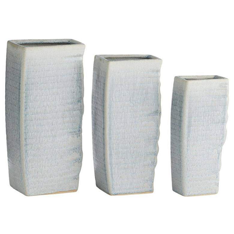 Image 1 Arteriors Fisher Vases, Set of 3 Icy Morn