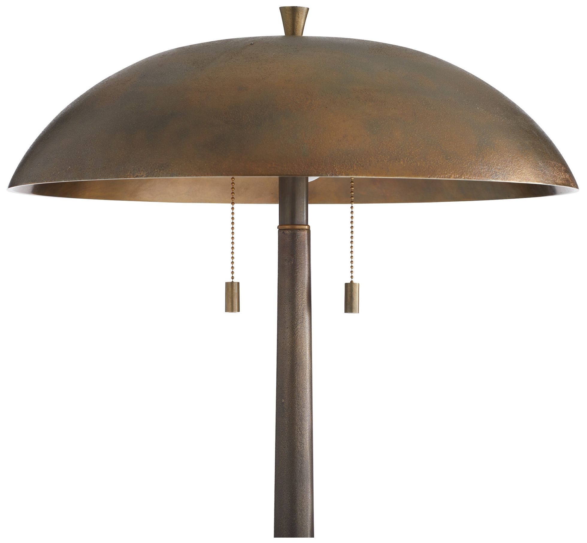 Image 4 Arteriors  Fleetwood  Aluminum Floor Lamp Vintage Brass more views