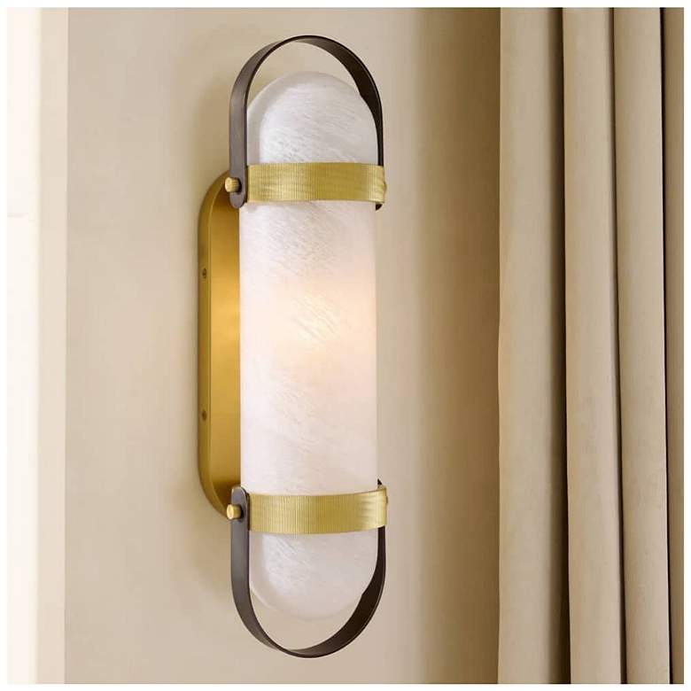 Image 1 Arteriors Flemming 20" Sconce Swirl Antique Brass, English Bronze