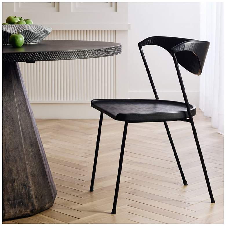 Image 1 Arteriors Fletcher Dining Chair Ebony