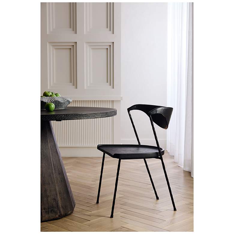 Image 5 Arteriors Fletcher Dining Chair Ebony more views