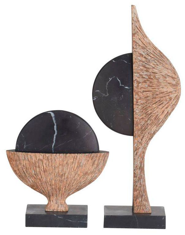 Image 2 Arteriors  Flojo Sculptures, Set of 2 Black more views