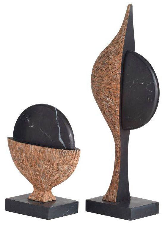 Image 4 Arteriors  Flojo Sculptures, Set of 2 Black more views