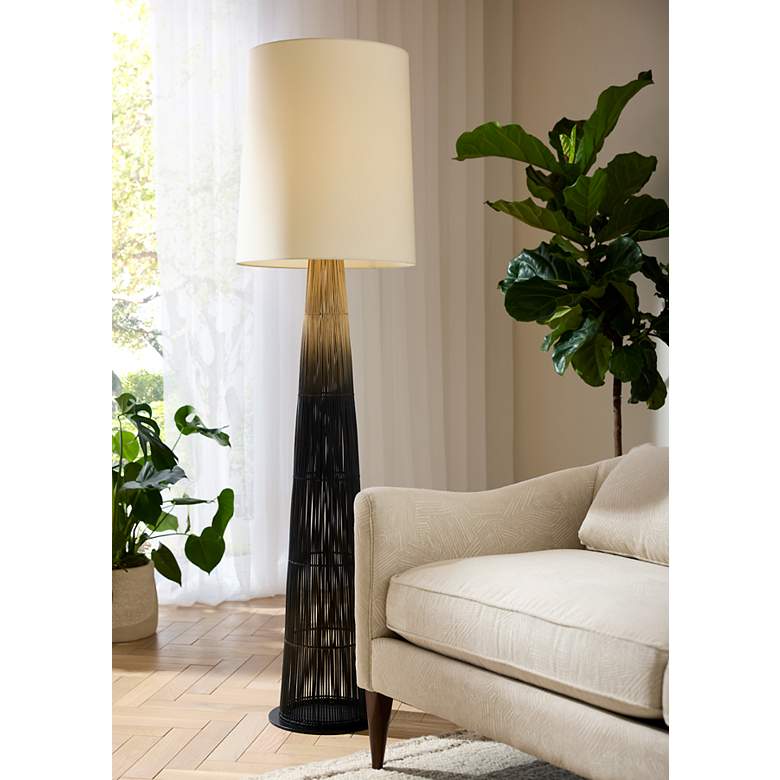 Image 1 Arteriors Florence Floor Lamp Black