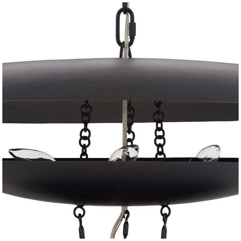 Image 6 Arteriors Florko Chandelier 31" Blackened Iron more views