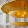Arteriors Florko Grand Chandelier 42" Gold Leaf