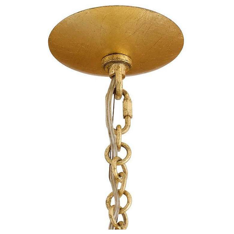 Image 5 Arteriors Florko Grand Chandelier 42" Gold Leaf more views