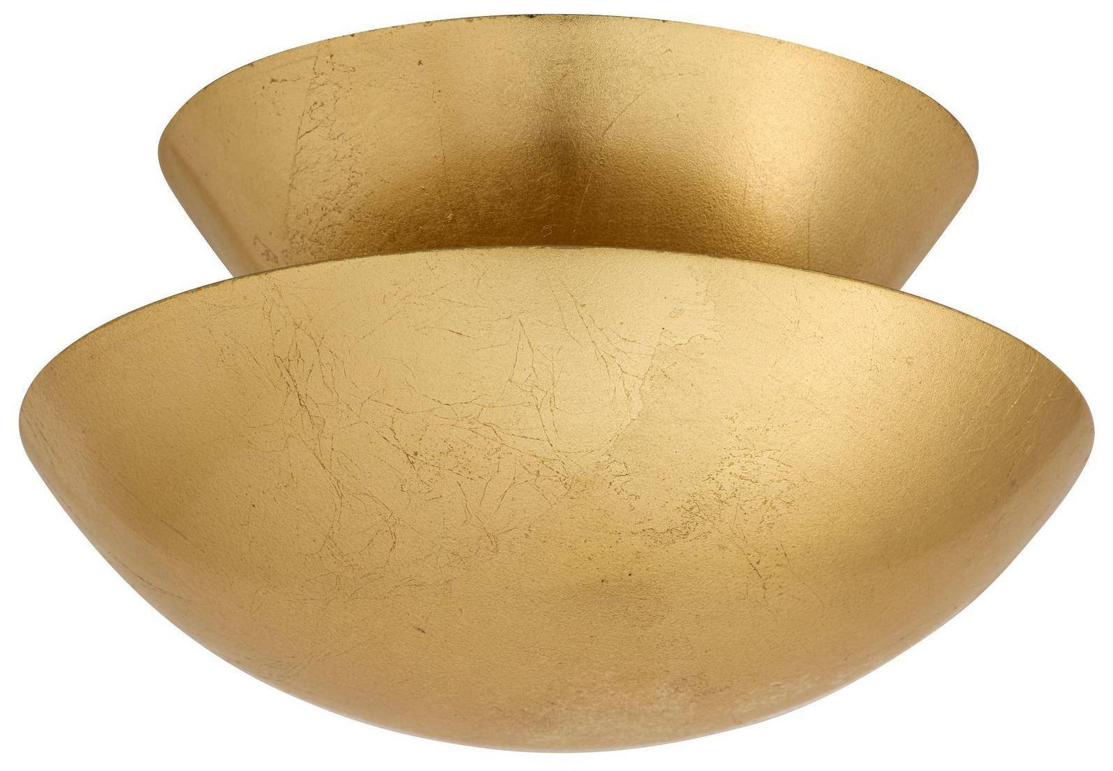Image 3 Arteriors Florko Mini Flush Mount 6" Gold Leaf more views