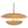 Arteriors Florko Small Iron Chandelier 24.5" Gold Leaf