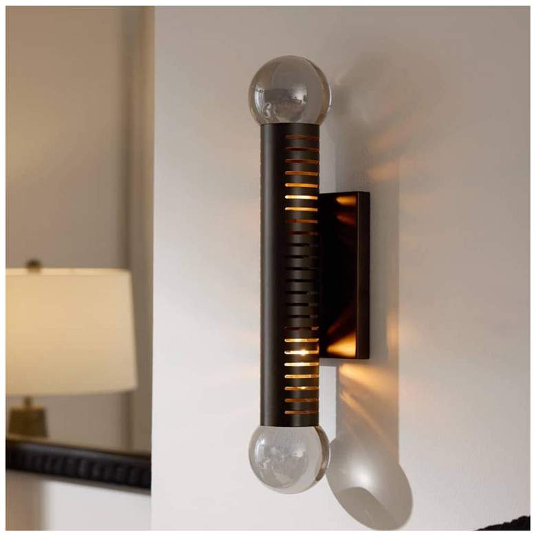 Image 5 Arteriors  Flume Sconce 18" Smoke English Bronze more views