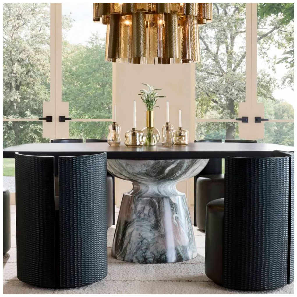 Arteriors  Forgey Dining Table Ebony