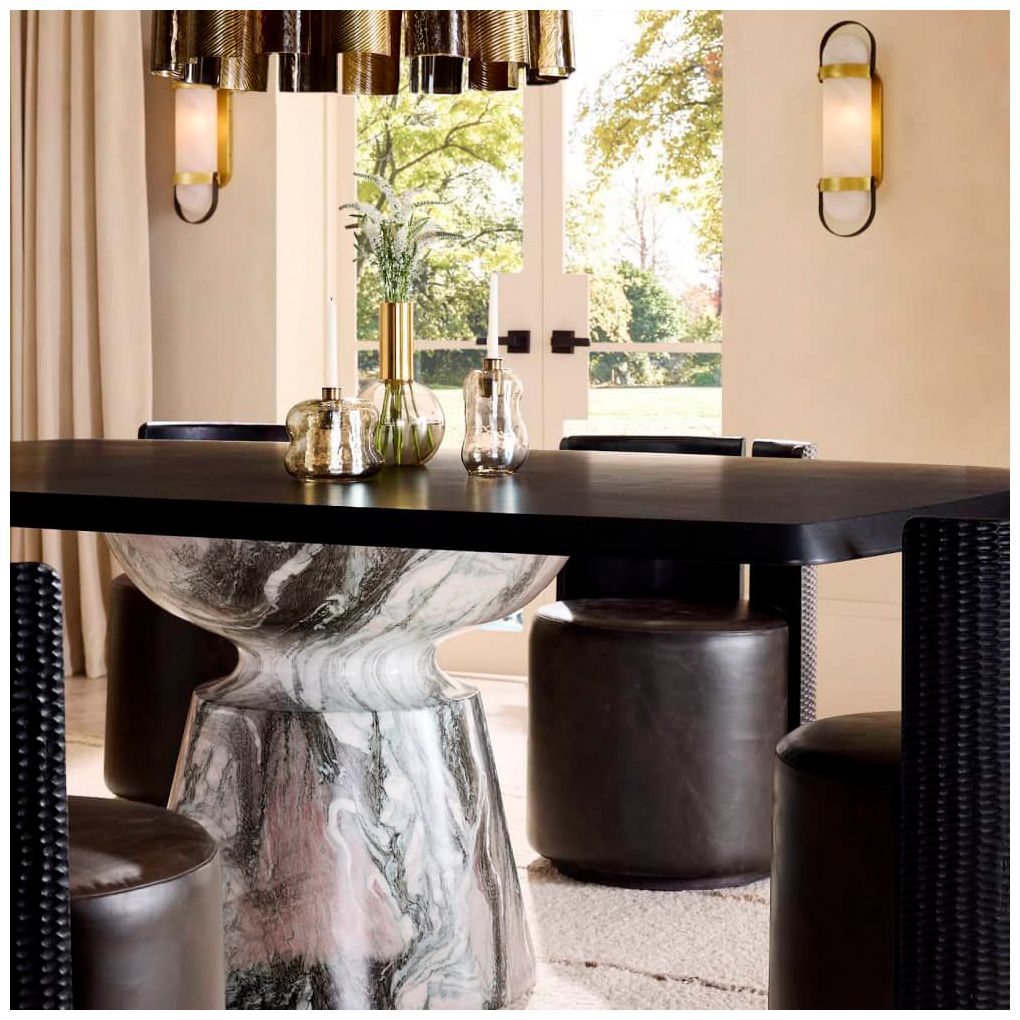 Arteriors  Forgey Dining Table Ebony