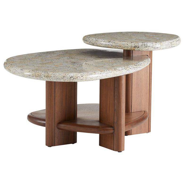Image 2 Arteriors Forney Coffee Table Natural Eggshell