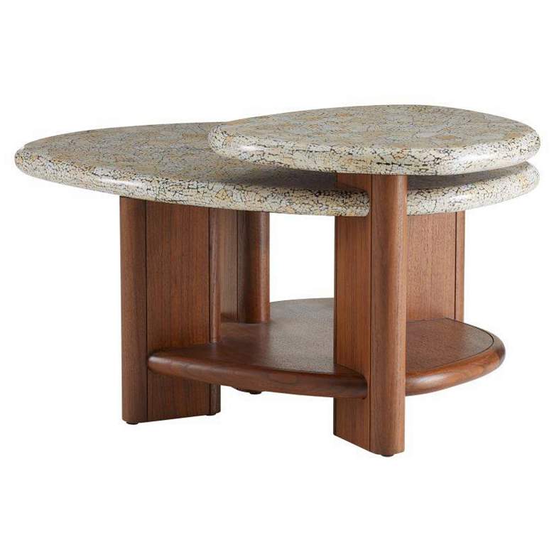 Image 7 Arteriors Forney Coffee Table Natural Eggshell more views