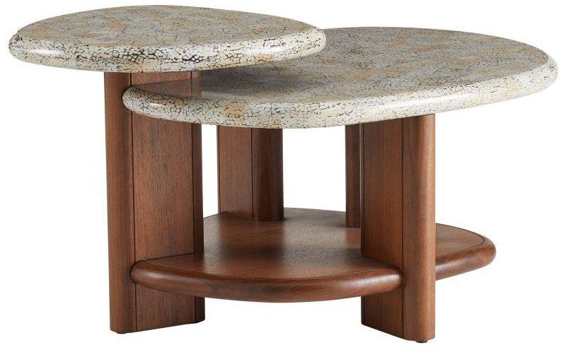 Arteriors  Forney Coffee Table Natural Eggshell