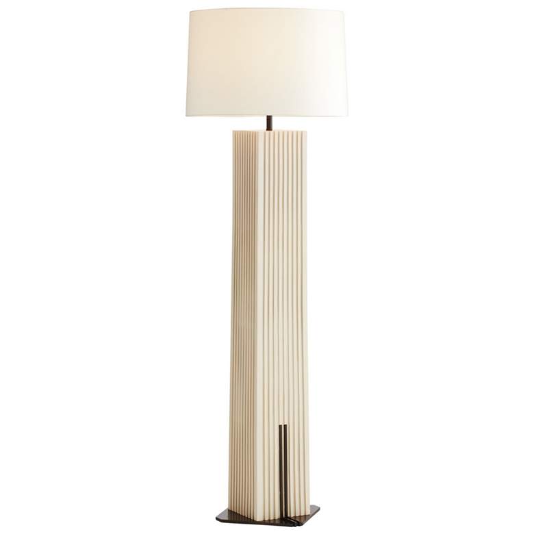 Image 1 Arteriors Fortunata Resin Floor Lamp Ivory