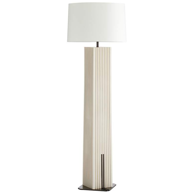 Image 4 Arteriors Fortunata Resin Floor Lamp Ivory more views