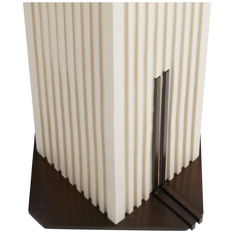 Image 6 Arteriors Fortunata Resin Floor Lamp Ivory more views