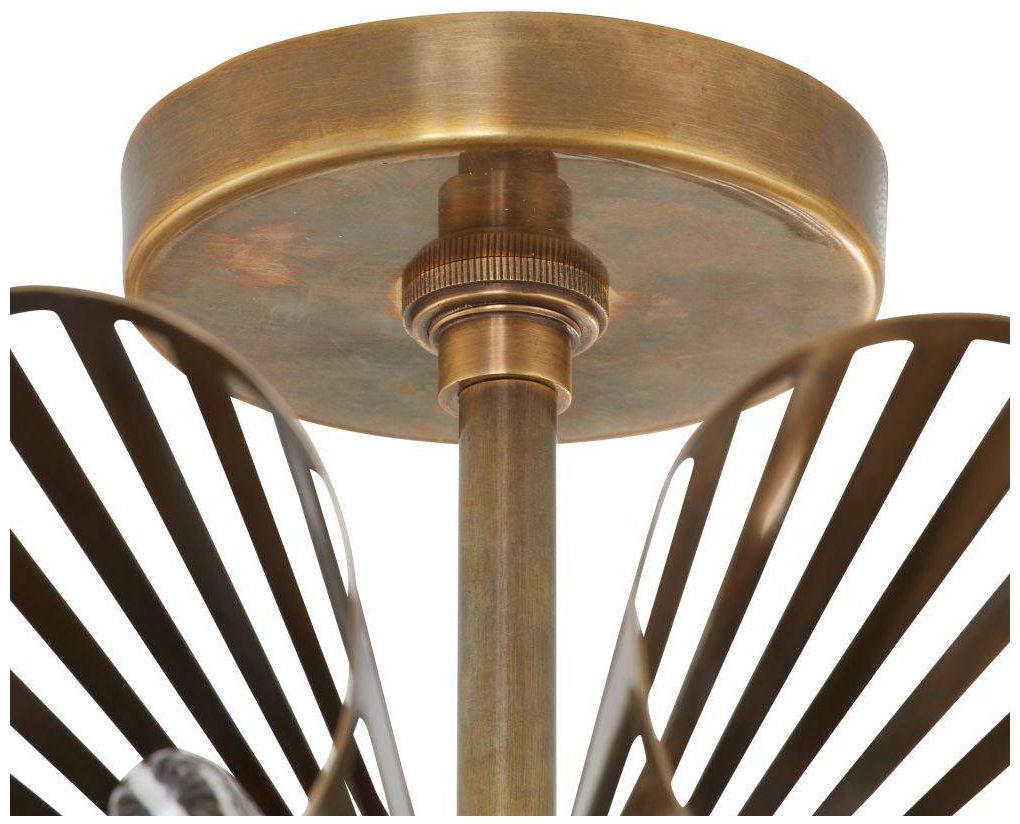 Arteriors  Francesca Flush Mount 20" Vintage Brass