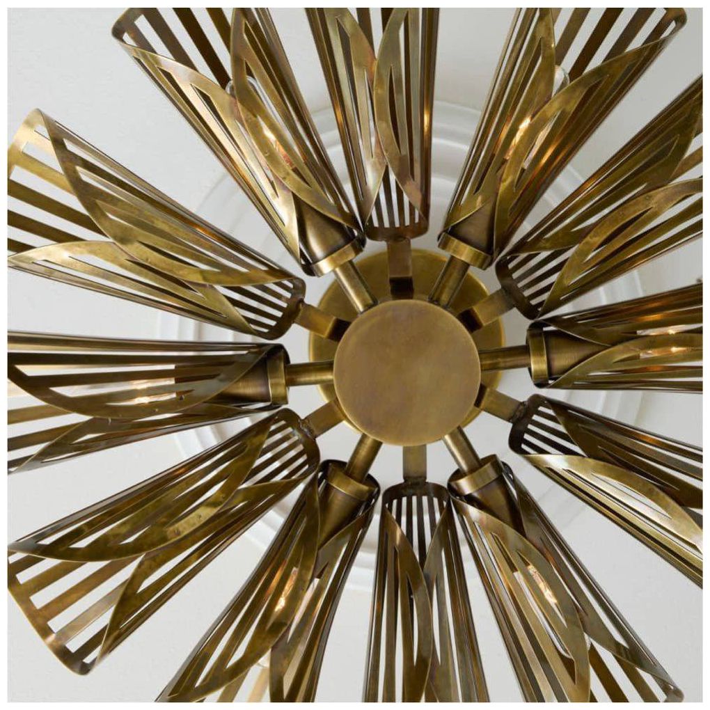 Arteriors  Francesca Flush Mount 20" Vintage Brass