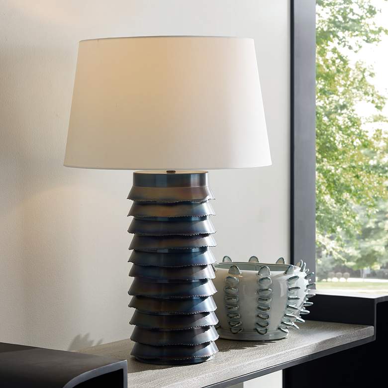 Image 1 Arteriors Frasier Iron Lamp Burnt Iron