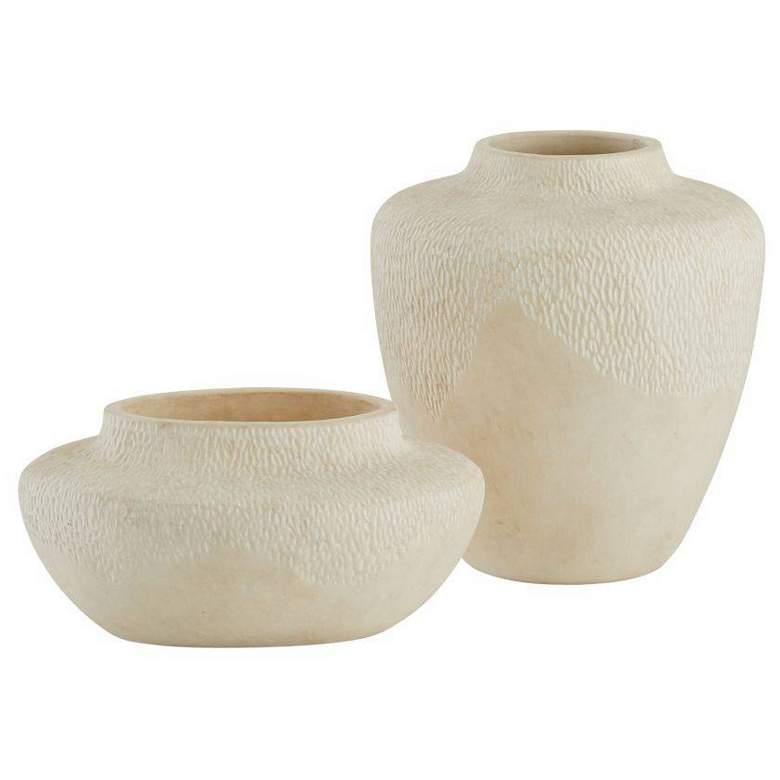 Image 1 Arteriors Freeman Vases, Set of 2 Eggshell