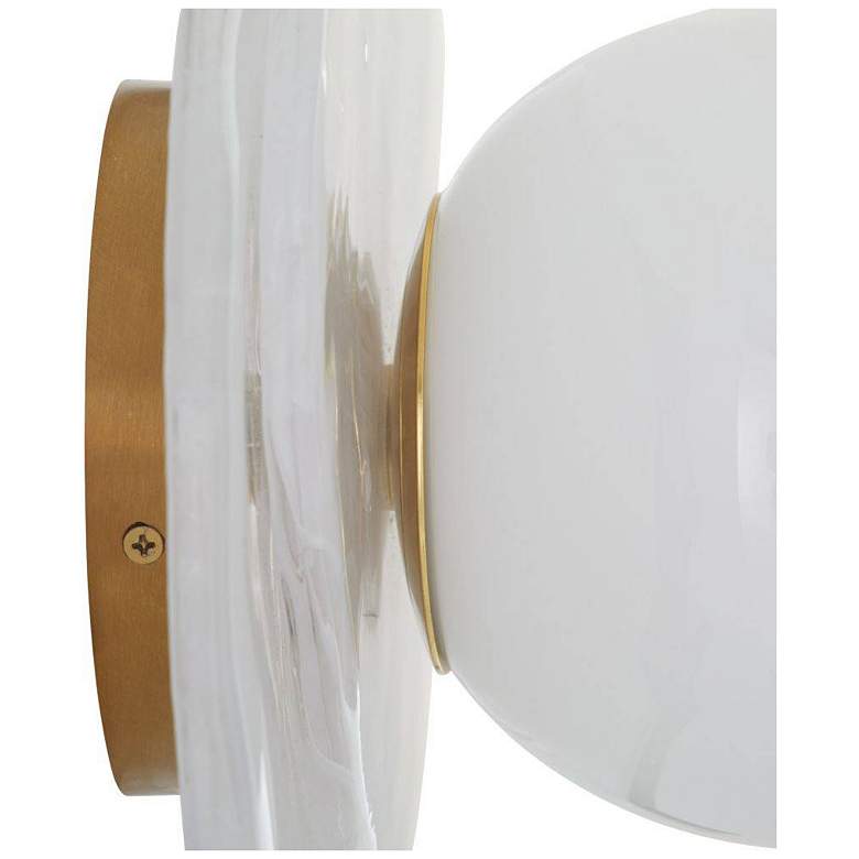 Image 5 Arteriors  Freeney Sconce 10" Opal White more views