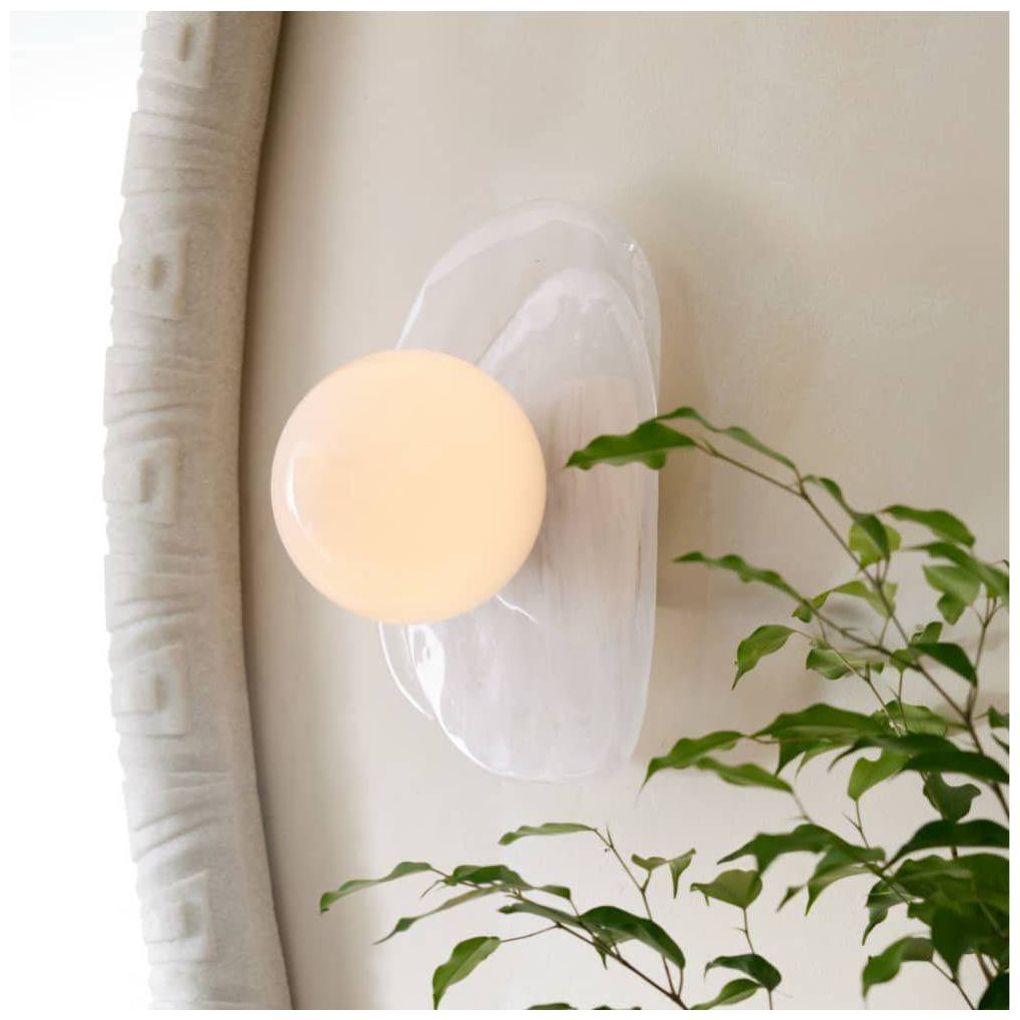 Arteriors  Freeney Sconce 10" Opal White