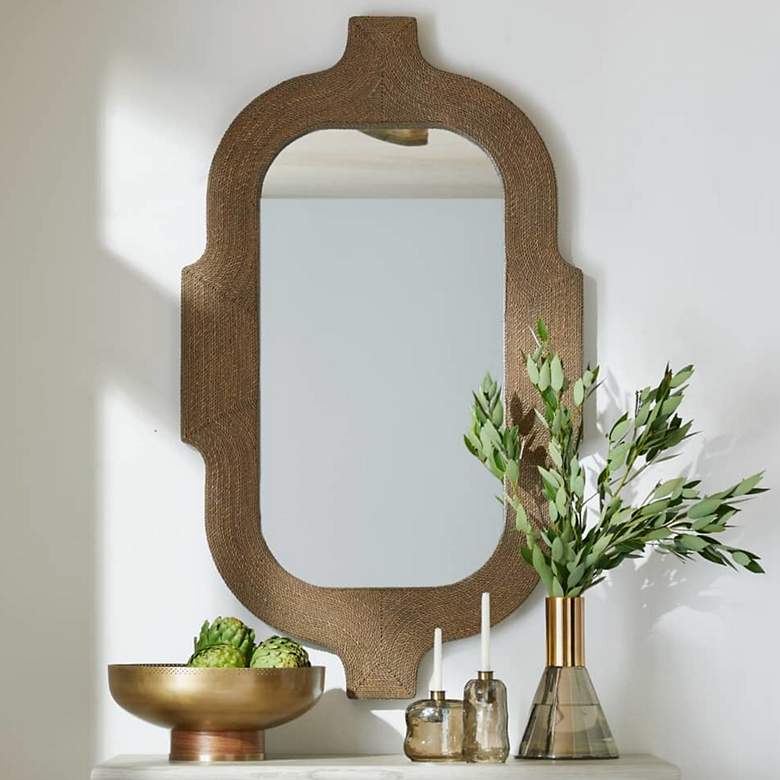 Image 1 Arteriors Freeport Mirror Tobacco Stained