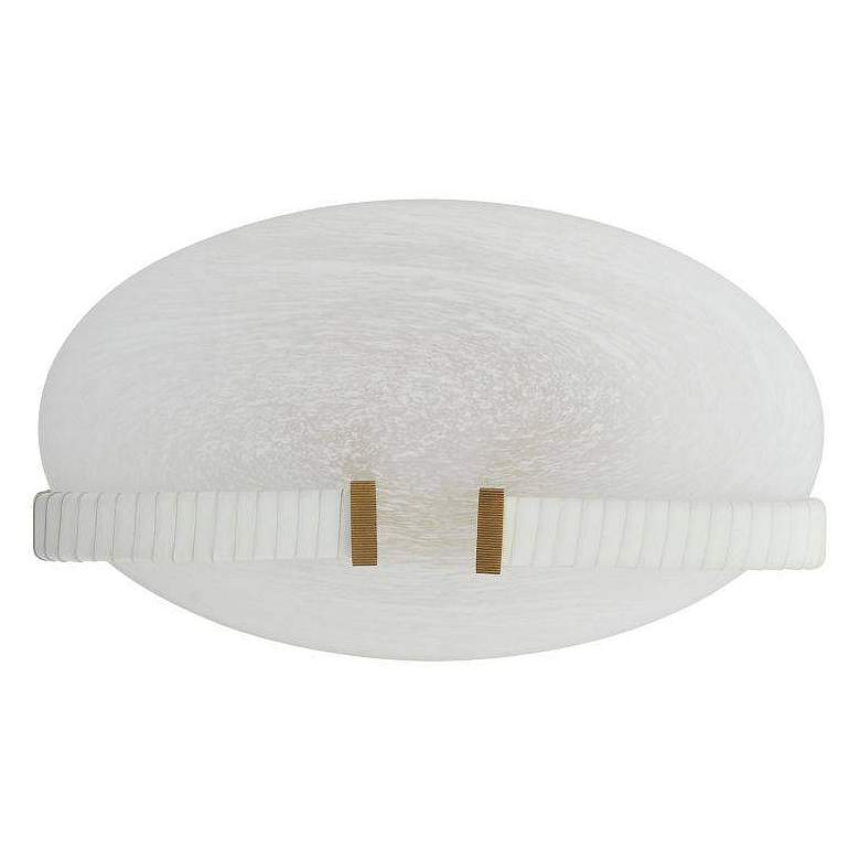 Image 4 Arteriors Fresno Sconce 12" Swirl White, Antique Brass more views