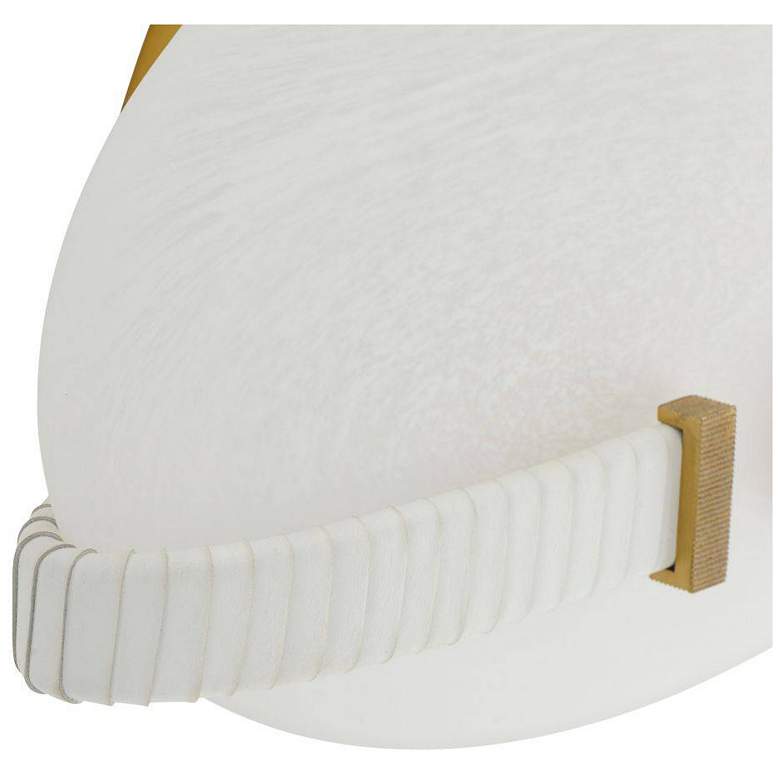 Image 5 Arteriors Fresno Sconce 12" Swirl White, Antique Brass more views