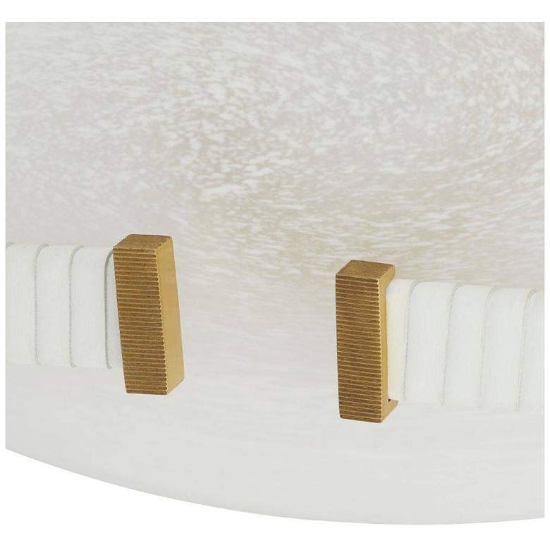 Image 6 Arteriors Fresno Sconce 12" Swirl White, Antique Brass more views
