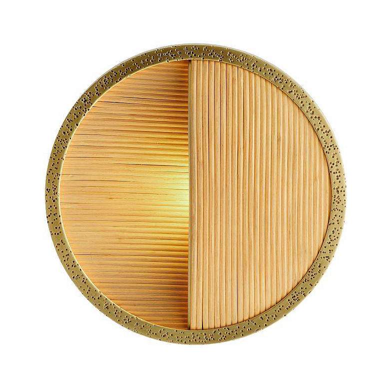 Image 2 Arteriors Garland Sconce 9" Natural Antique Brass