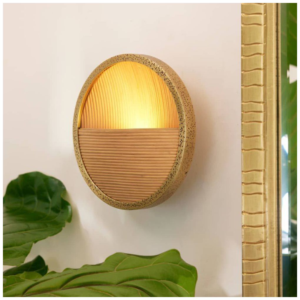 Arteriors  Garland Sconce 9" Natural Antique Brass