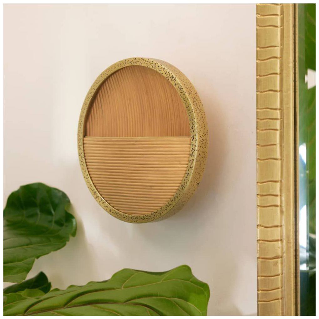 Arteriors  Garland Sconce 9" Natural Antique Brass