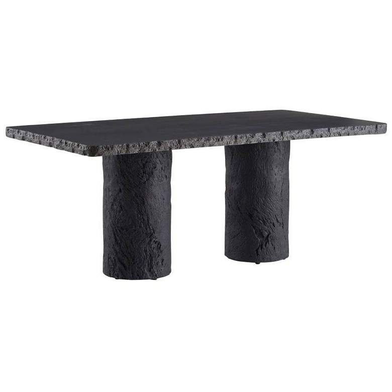 Image 1 Arteriors Gemini Outdoor Dining Table Matte Carbon
