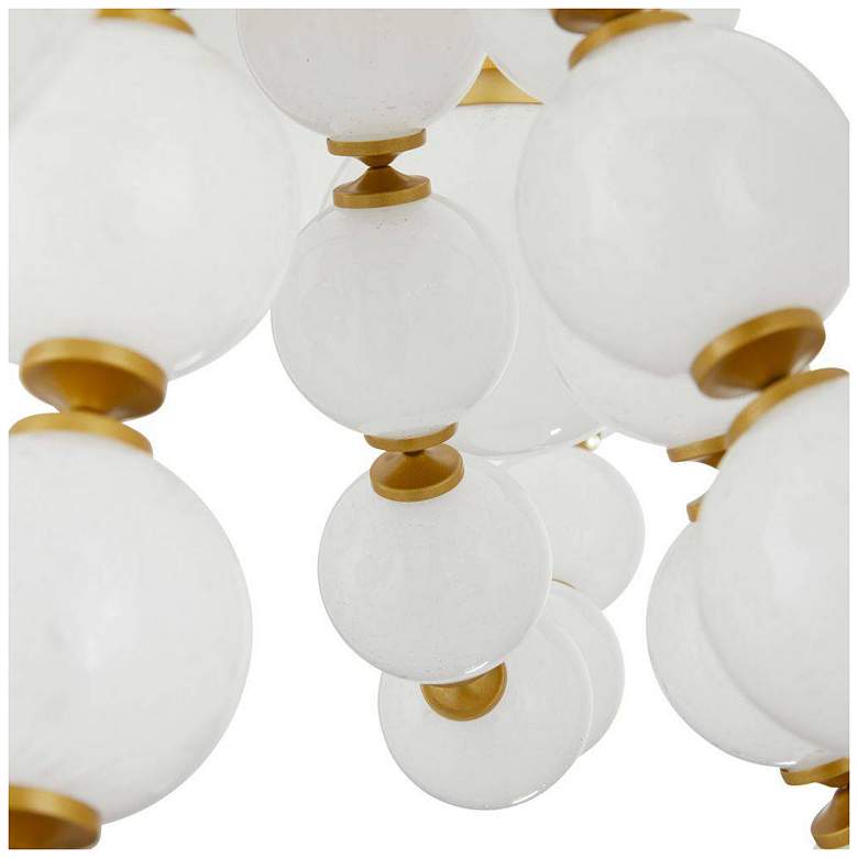 Image 5 Arteriors Genesis Chandelier 42" Opal Antique Brass more views