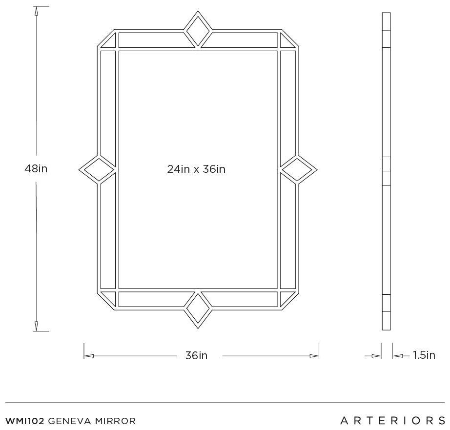 Image 5 Arteriors Geneva Mirror Natural more views