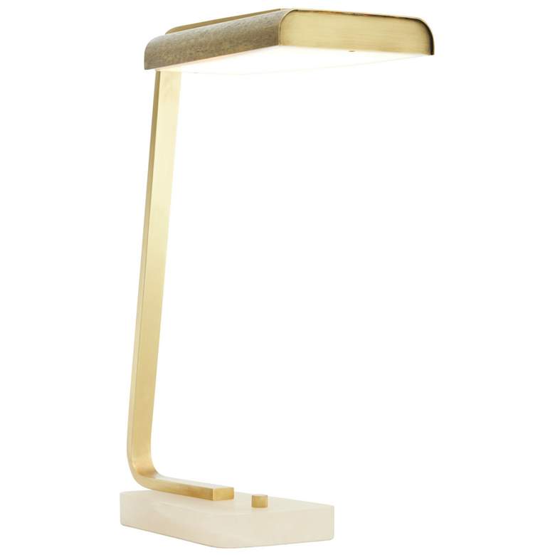 Image 1 Arteriors Genevieve Iron Desk Lamp Antique Brass